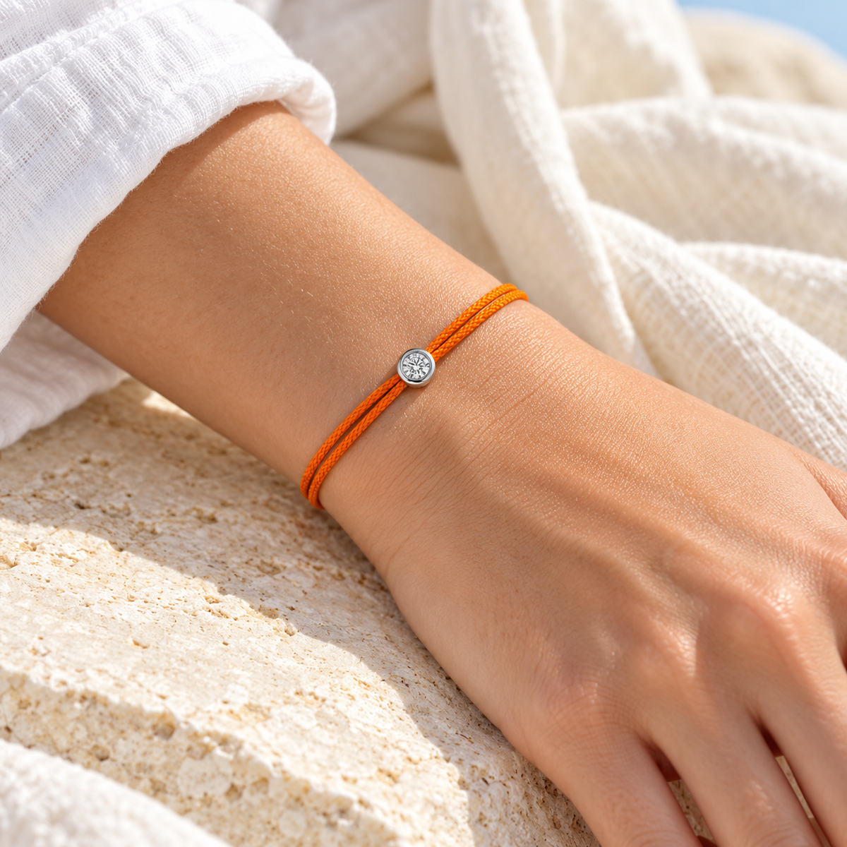 Cuty Lab Diamant Armband "orange"