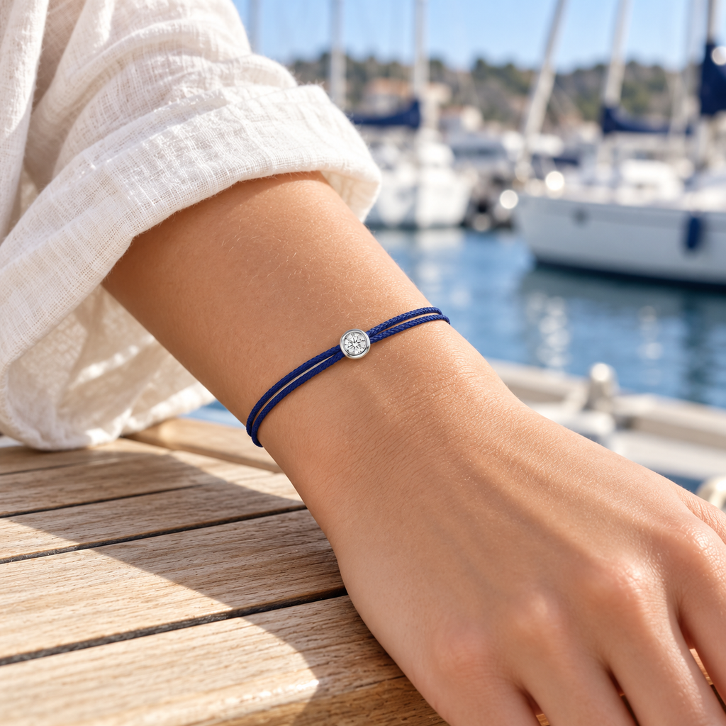 Cuty Lab Diamant Armband "navy blue"