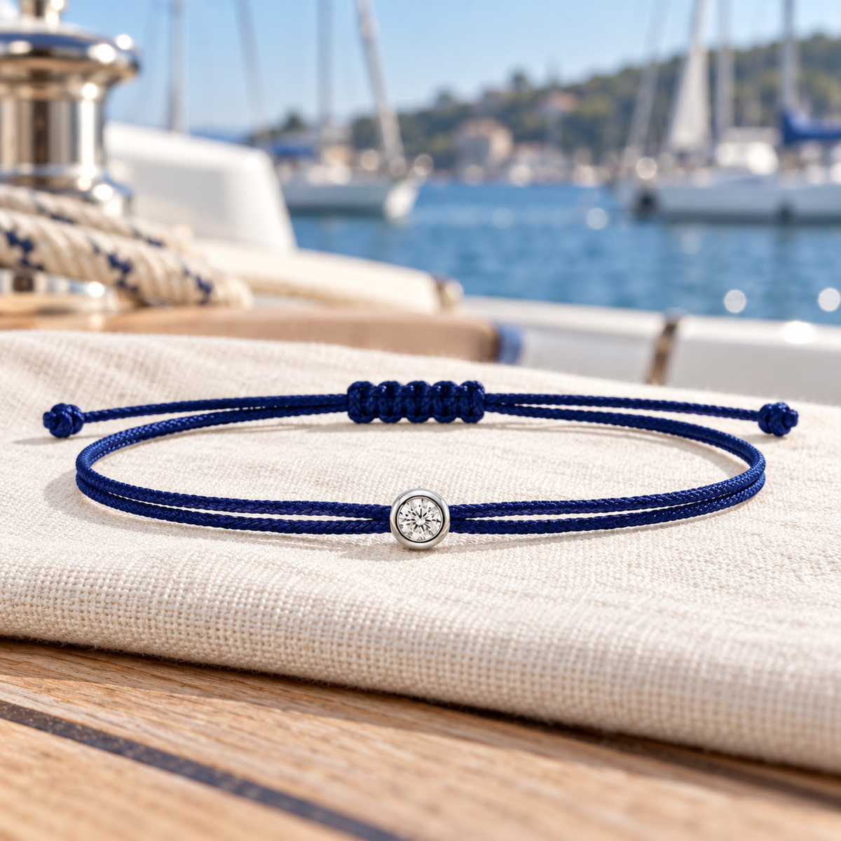 Cuty Lab Diamant Armband "navy blue"