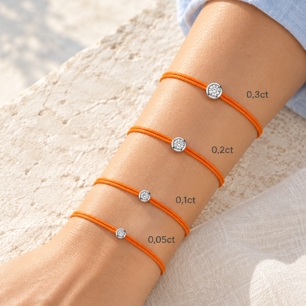 Cuty Lab Diamant Armband "orange"