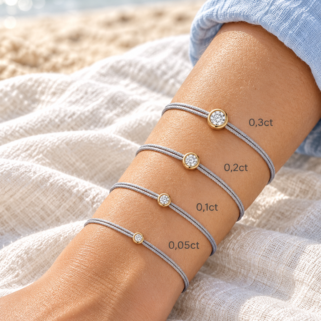 Cuty Lab Diamant Armband "bordeaux"