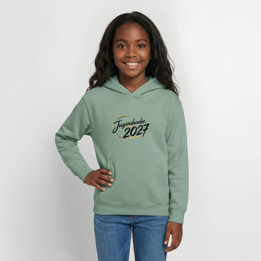Teenager Hoodie "Jahreslogo 2027" - Graugrün
