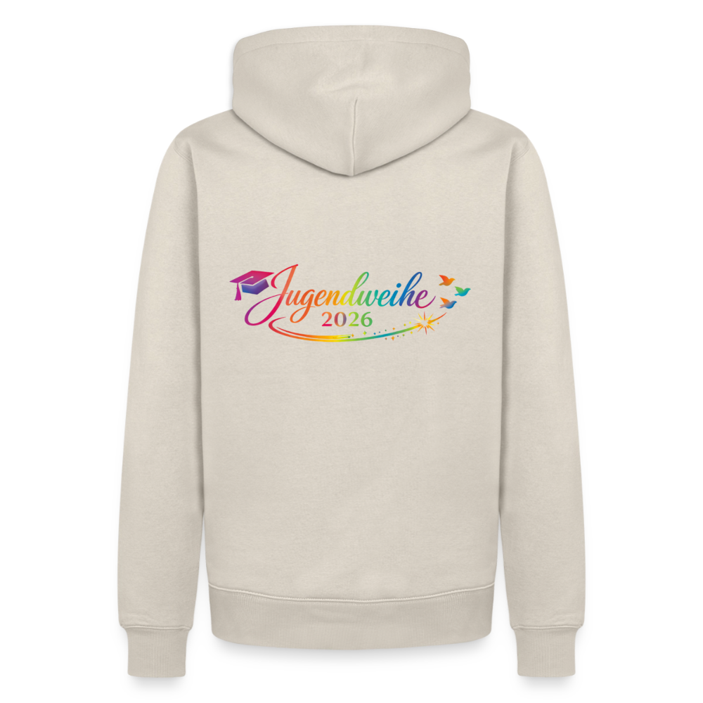 Männer Premium Hoodie "Jahreslogo 2026" - Beige