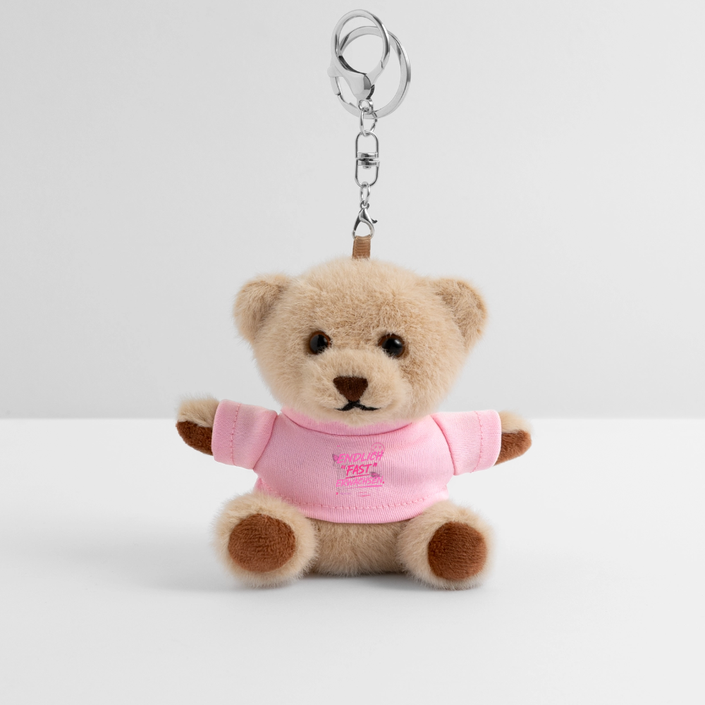 Teddy Schlüsselanhänger " fast Erwachsen pink" - Rosa
