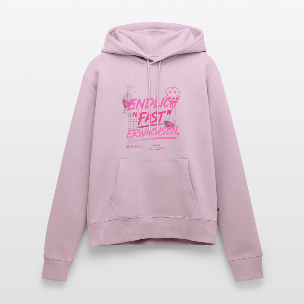 Frauen Premium Hoodie "fast Erwachsen pink" - Altrosa
