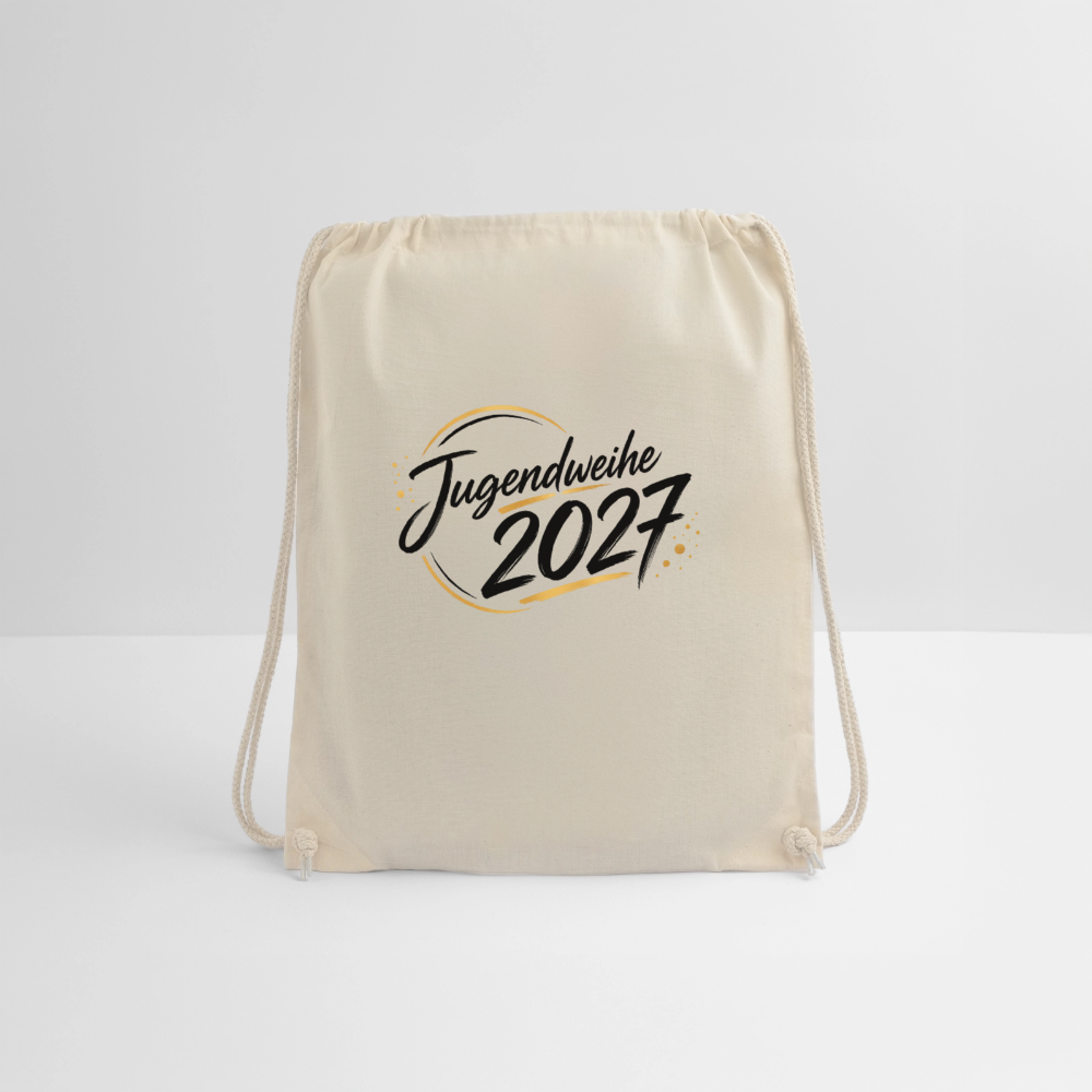 Turnbeutel mit Jahreslogo 2027 - Natur