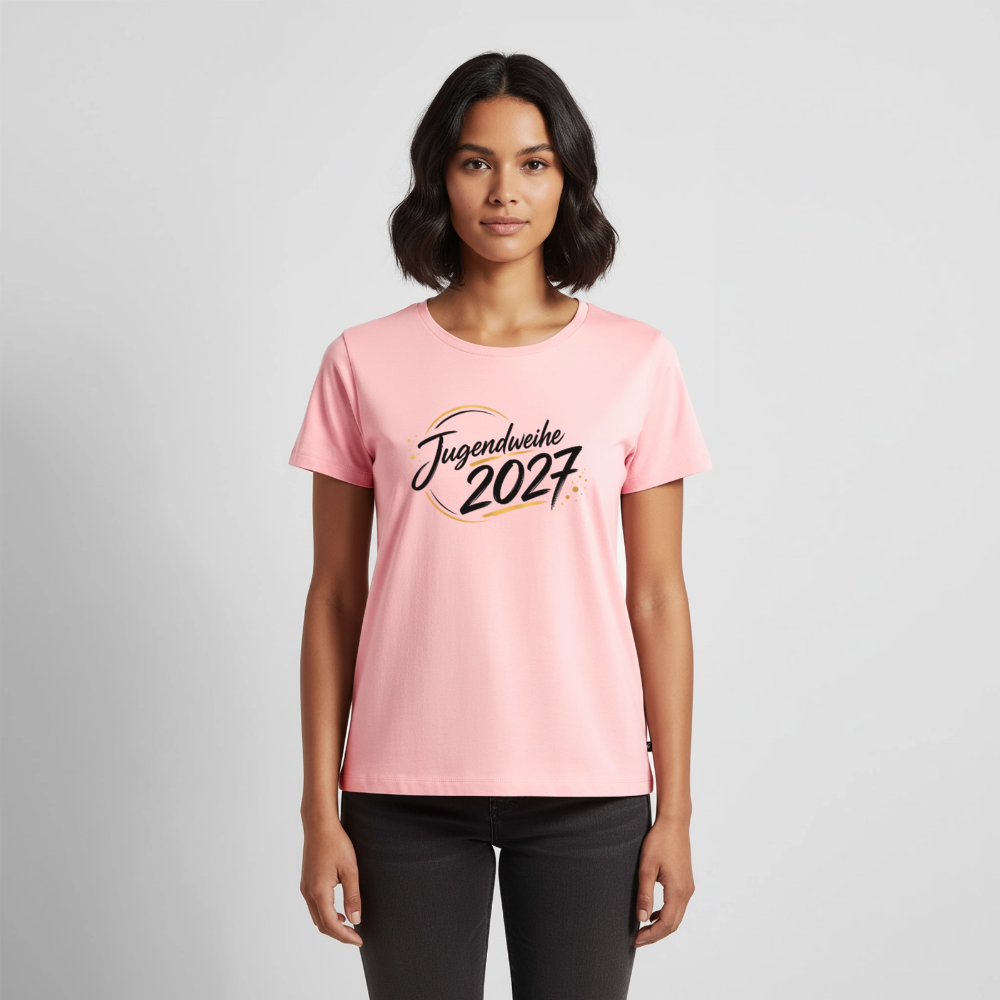 Frauen Premium T-Shirt nachhaltig "Jahreslogo 2027" - Rosa