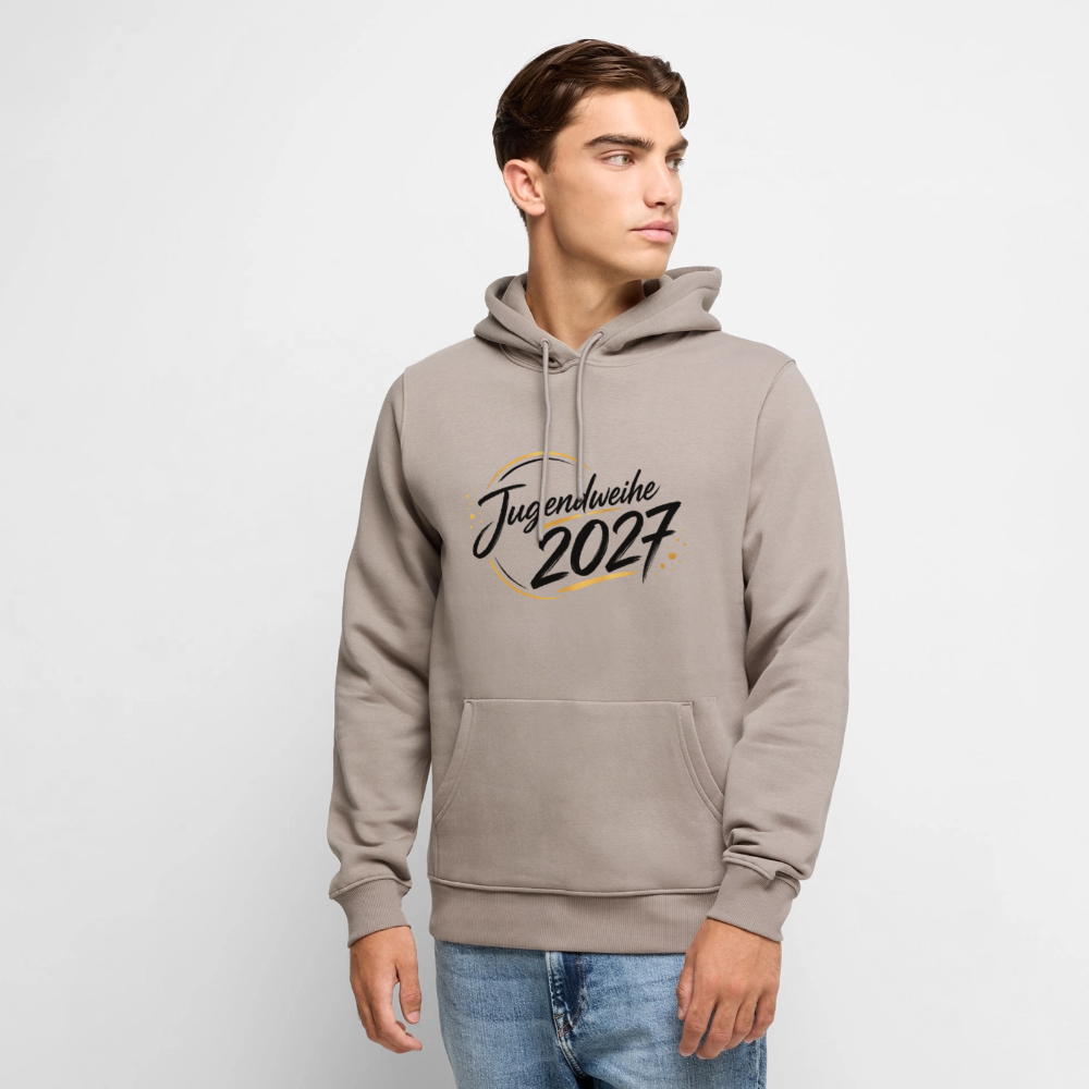 Männer Premium Hoodie "Jahreslogo 2027" - Taupe