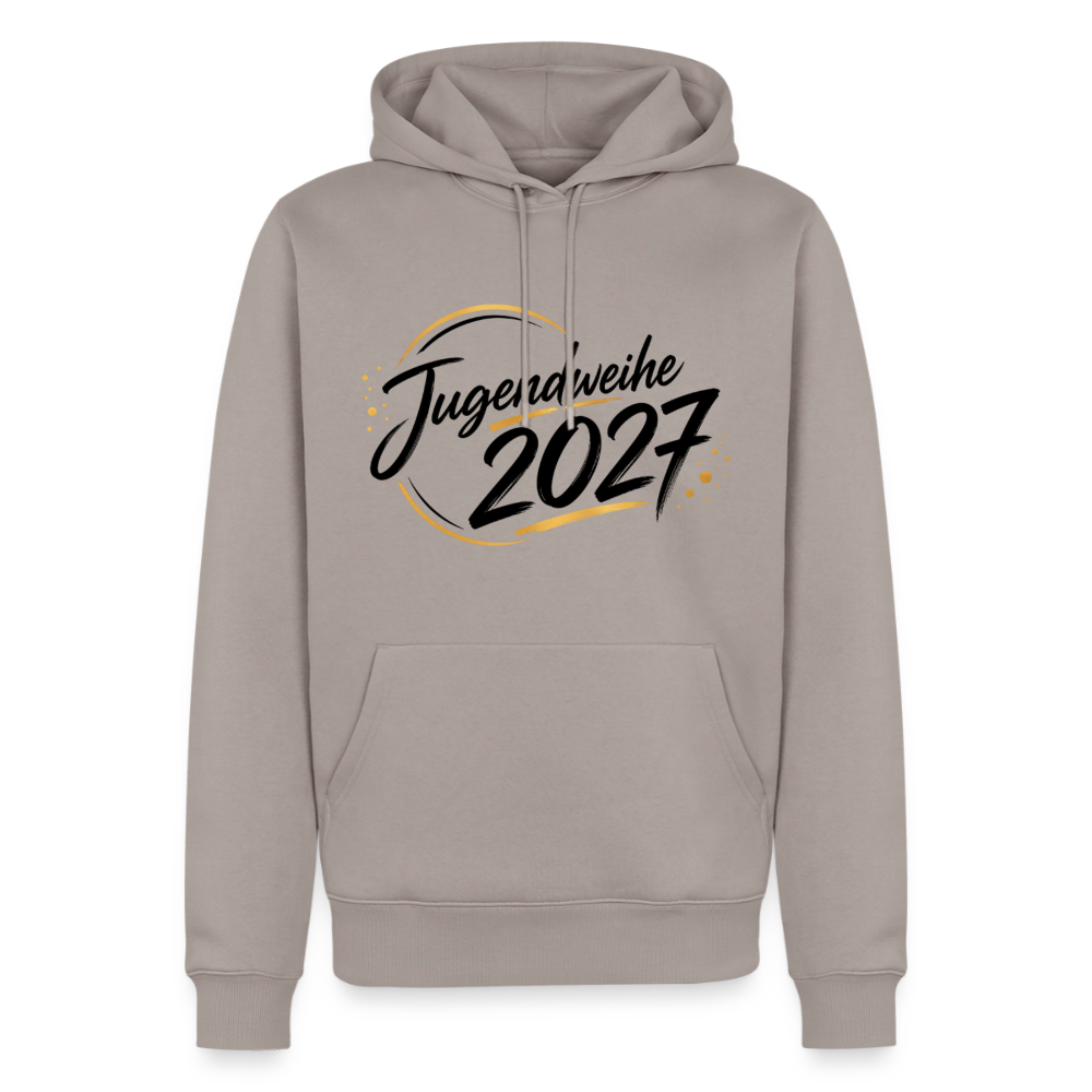 Männer Premium Hoodie "Jahreslogo 2027" - Taupe