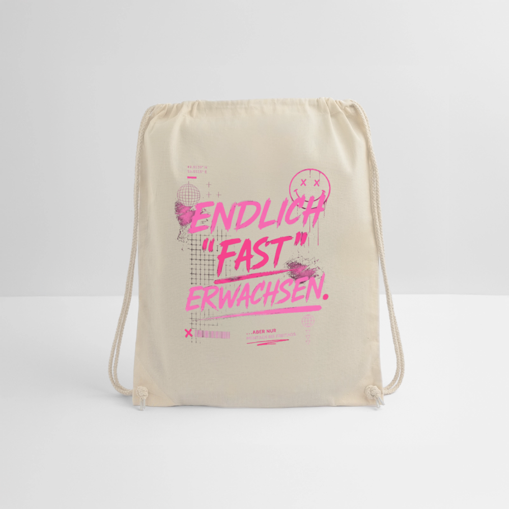 Turnbeutel  " fast Erwachsen pink" - Natur