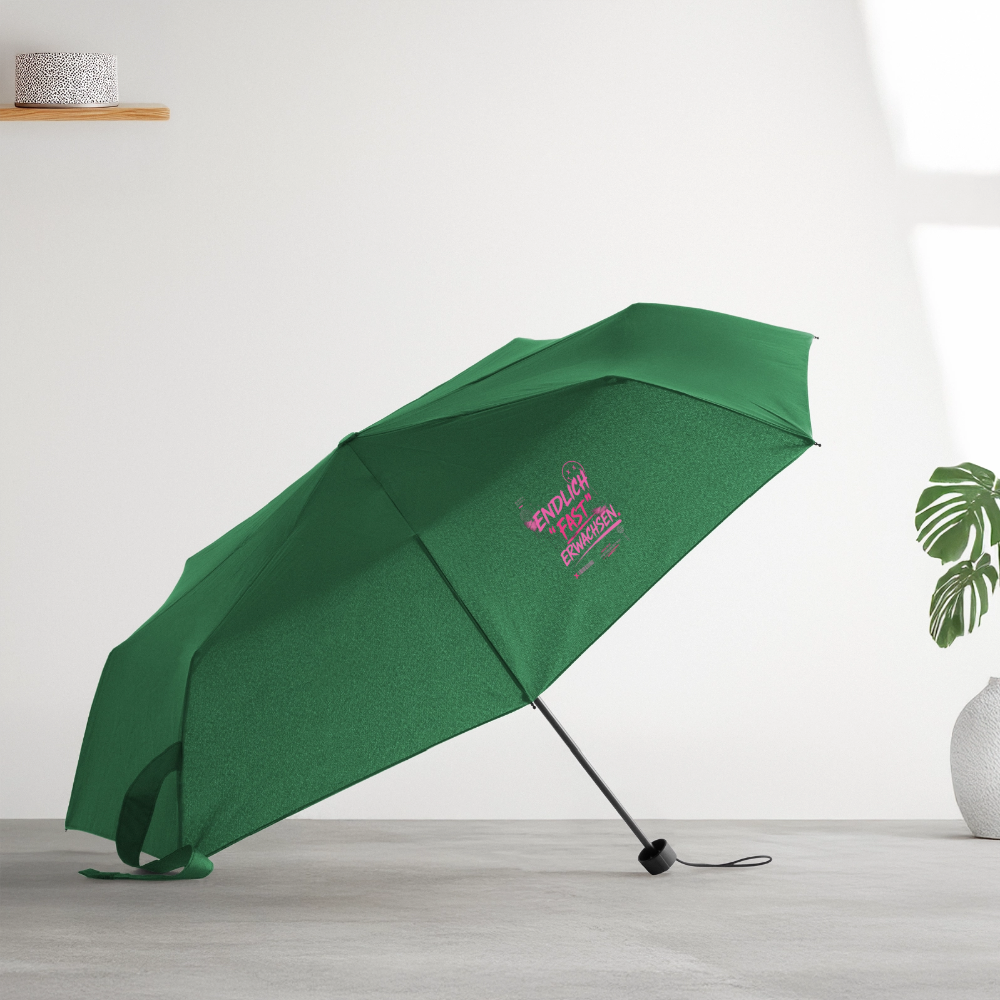 Regenschirm (klein) "fast Erwachsen pink"" - Flaschengrün