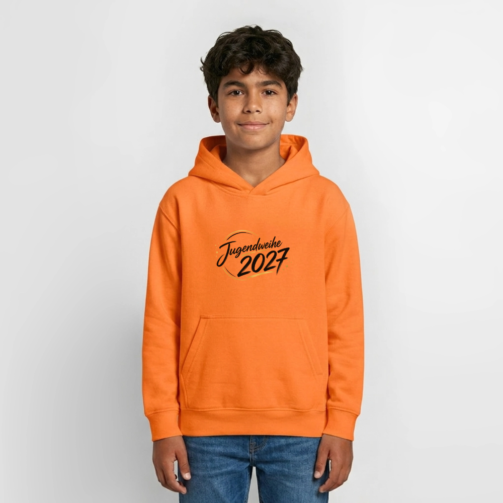 Teenager Hoodie "Jahreslogo 2027" - Orange