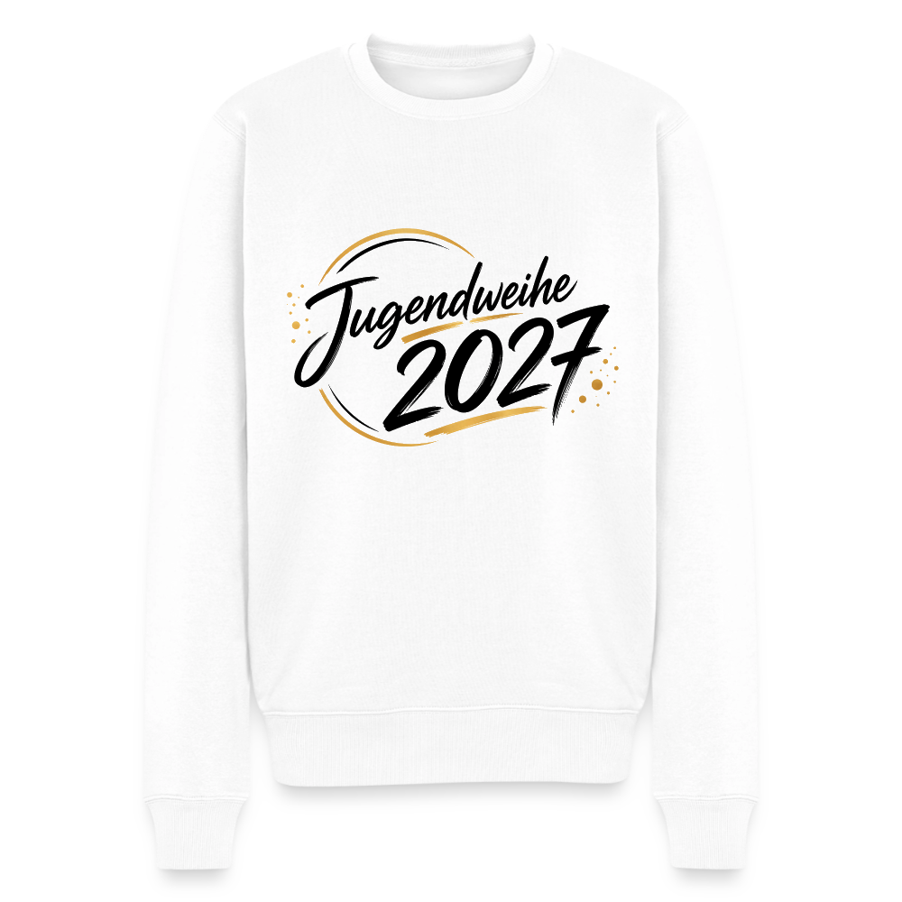 Männer Premium Pullover " Jahreslogo 2027" - Weiß
