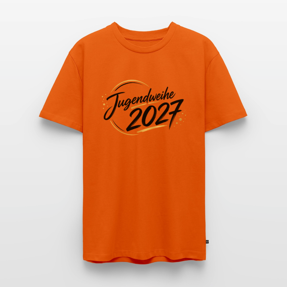 Männer Premium T-Shirt "Jahreslogo 2027" - Orange 