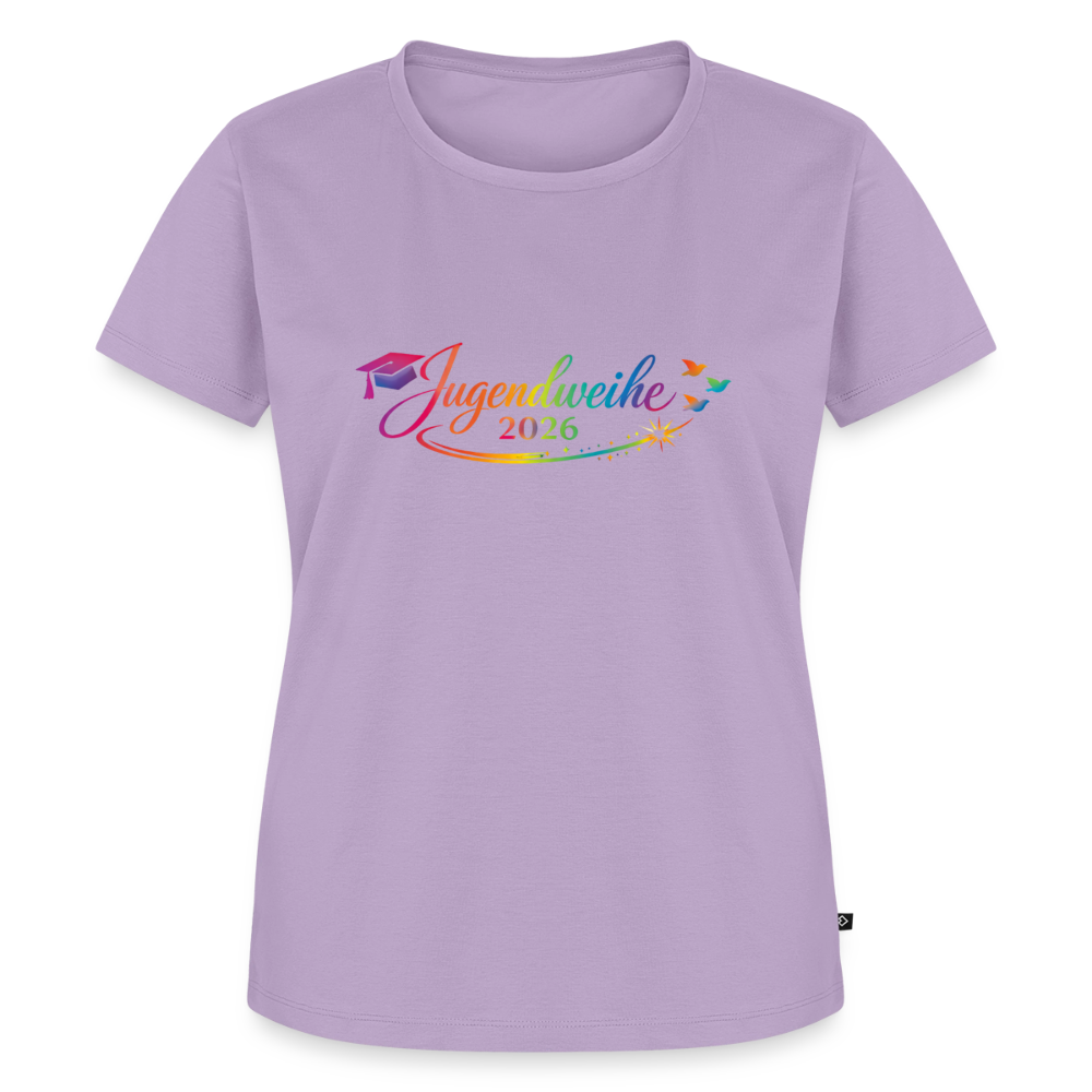 Frauen Premium T-Shirt nachhaltig "Jahreslogo 2026" - Lavendel