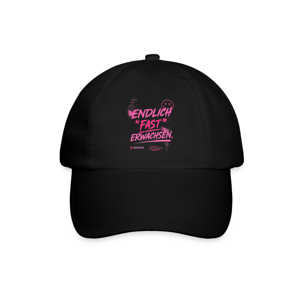 Baseballkappe "fast Erwachsen pink" - Schwarz/Schwarz