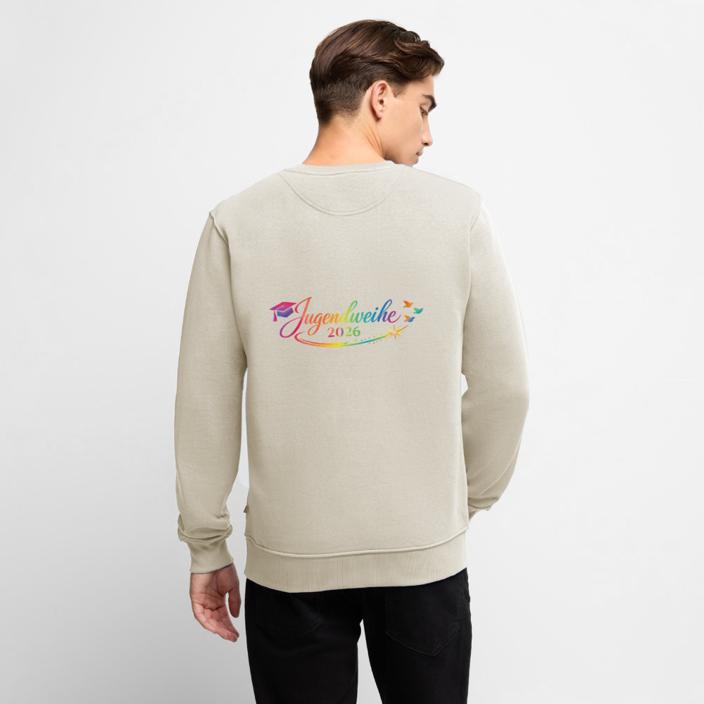 Männer Premium Pullover " Jahreslogo 2026" - Beige