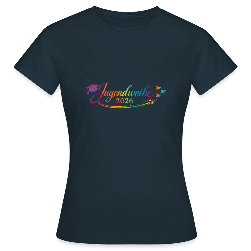 Frauen T-Shirt "Jahreslogo 2026" - Navy