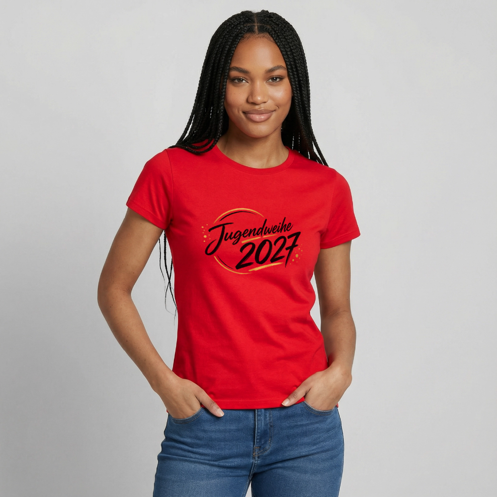 Frauen T-Shirt "Jahreslogo 2027" - Rot