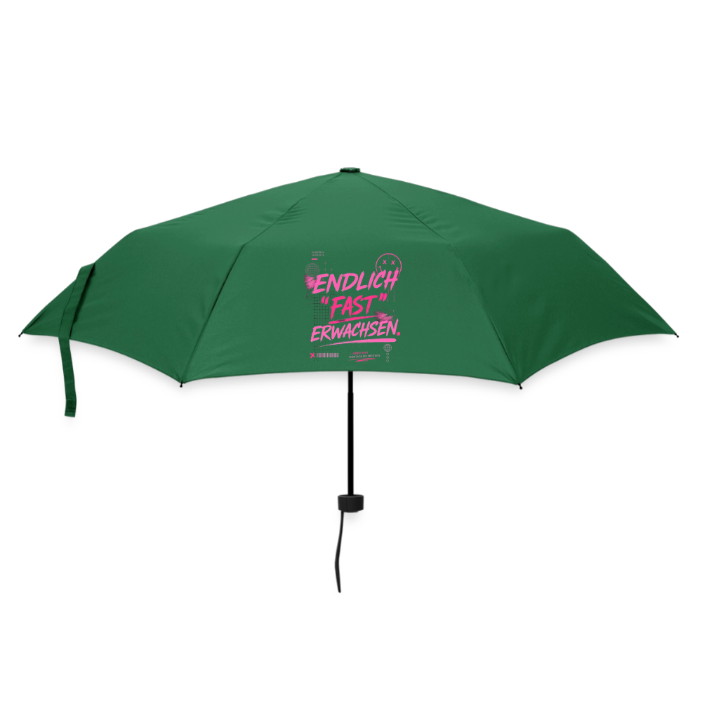 Regenschirm (klein) "fast Erwachsen pink"" - Flaschengrün