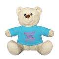 Teddy mit Statement "fast Erwachsen pink" - Atollblau