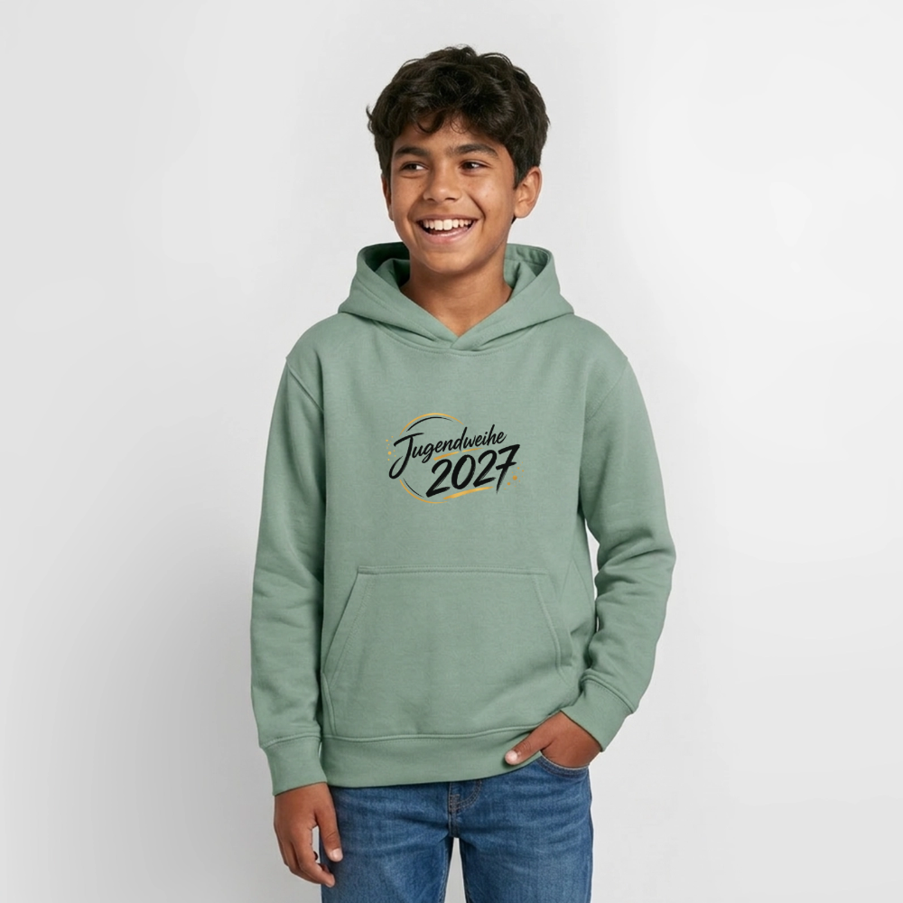 Teenager Hoodie "Jahreslogo 2027" - Graugrün