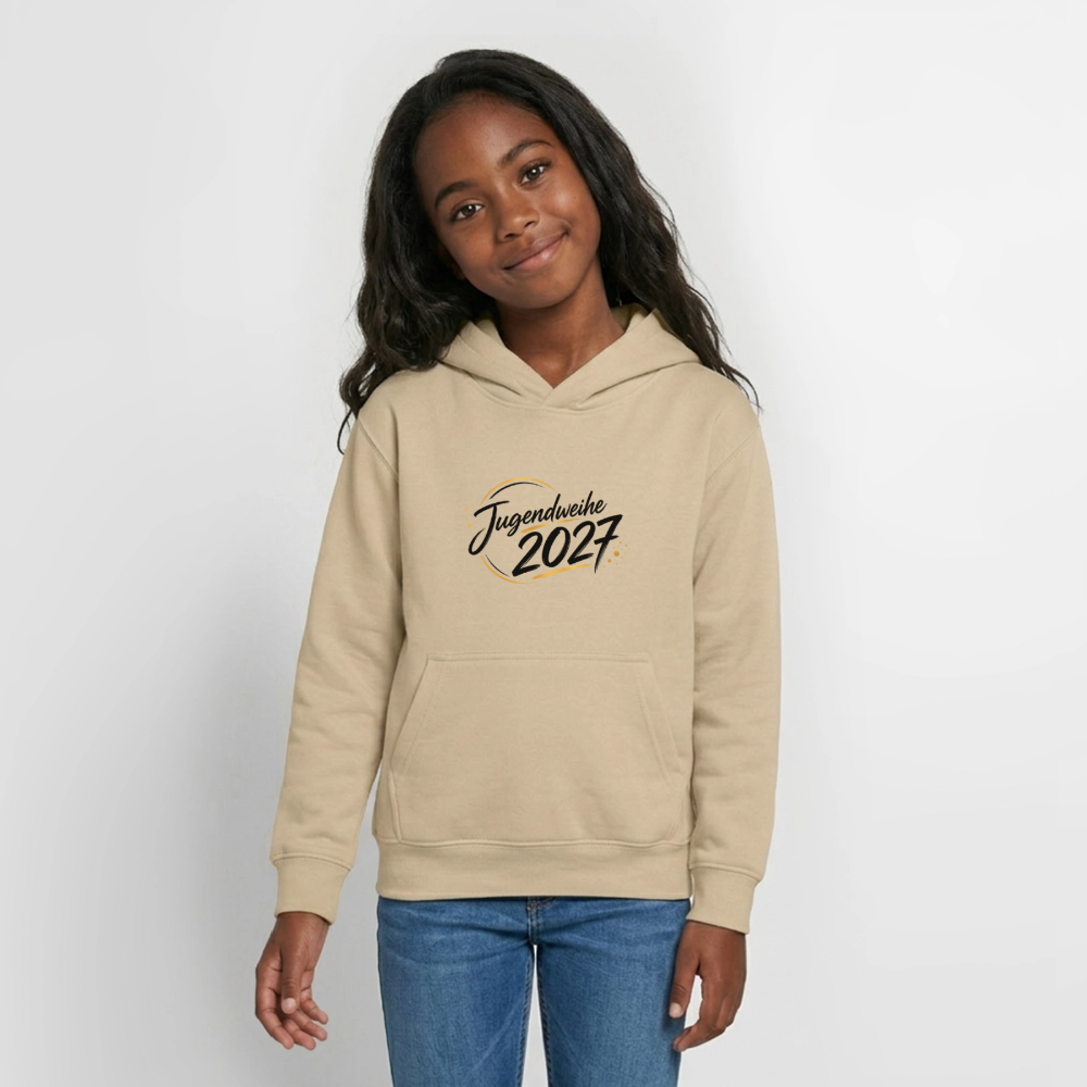 Teenager Hoodie "Jahreslogo 2027" - Sand