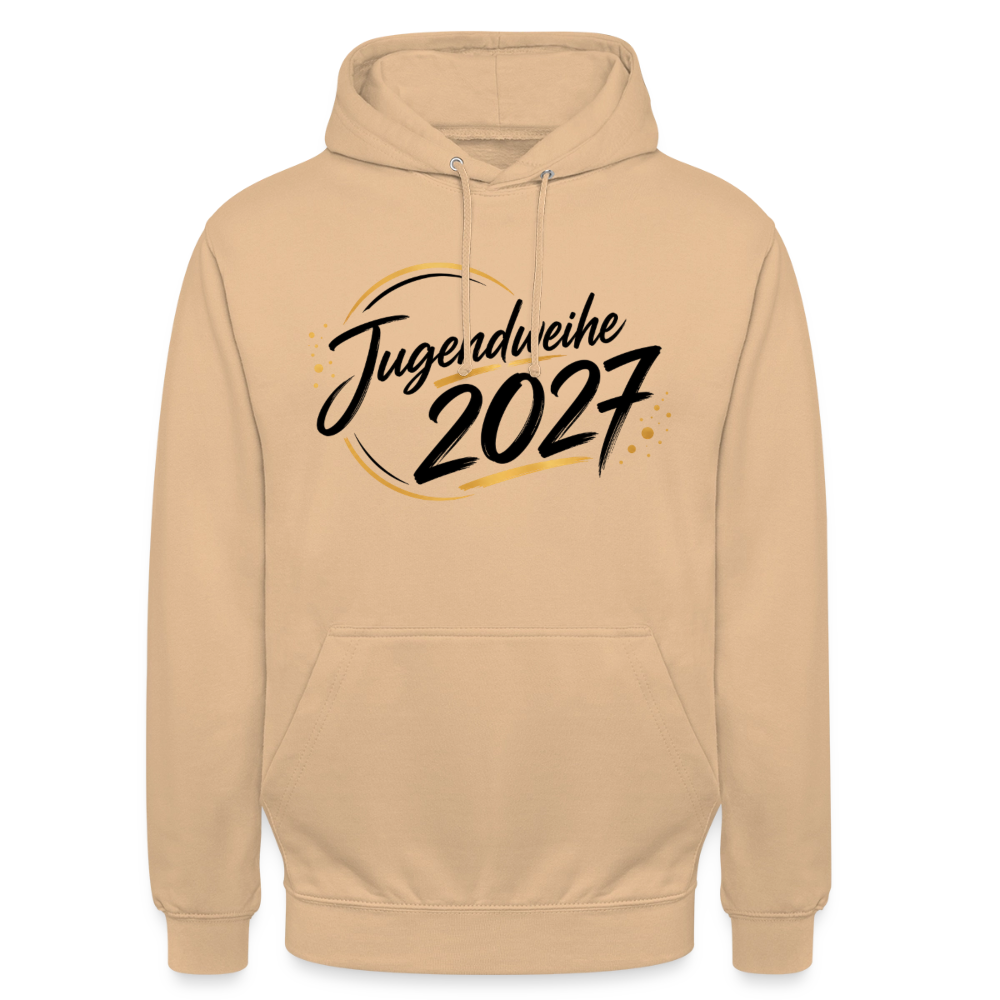 Unisex Hoodie "Jahreslogo 2027" - Pfirsich
