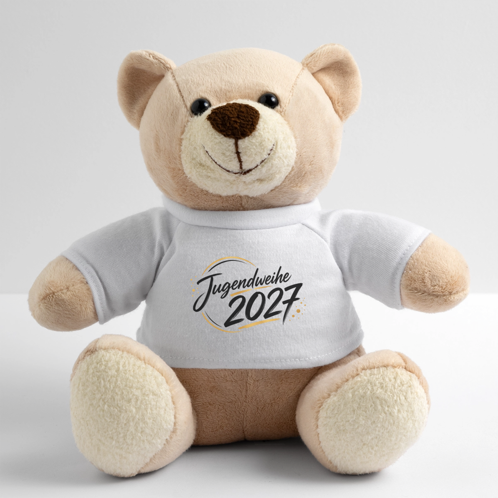 Teddy mit Jahreslogo 2027 - Weiß