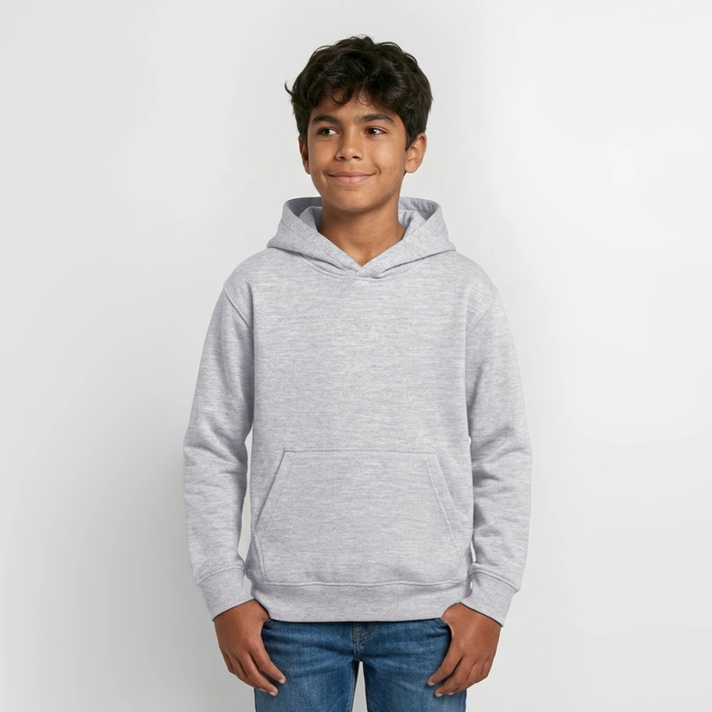 Teenager Hoodie "Jahreslogo 2026" - Hellgrau meliert