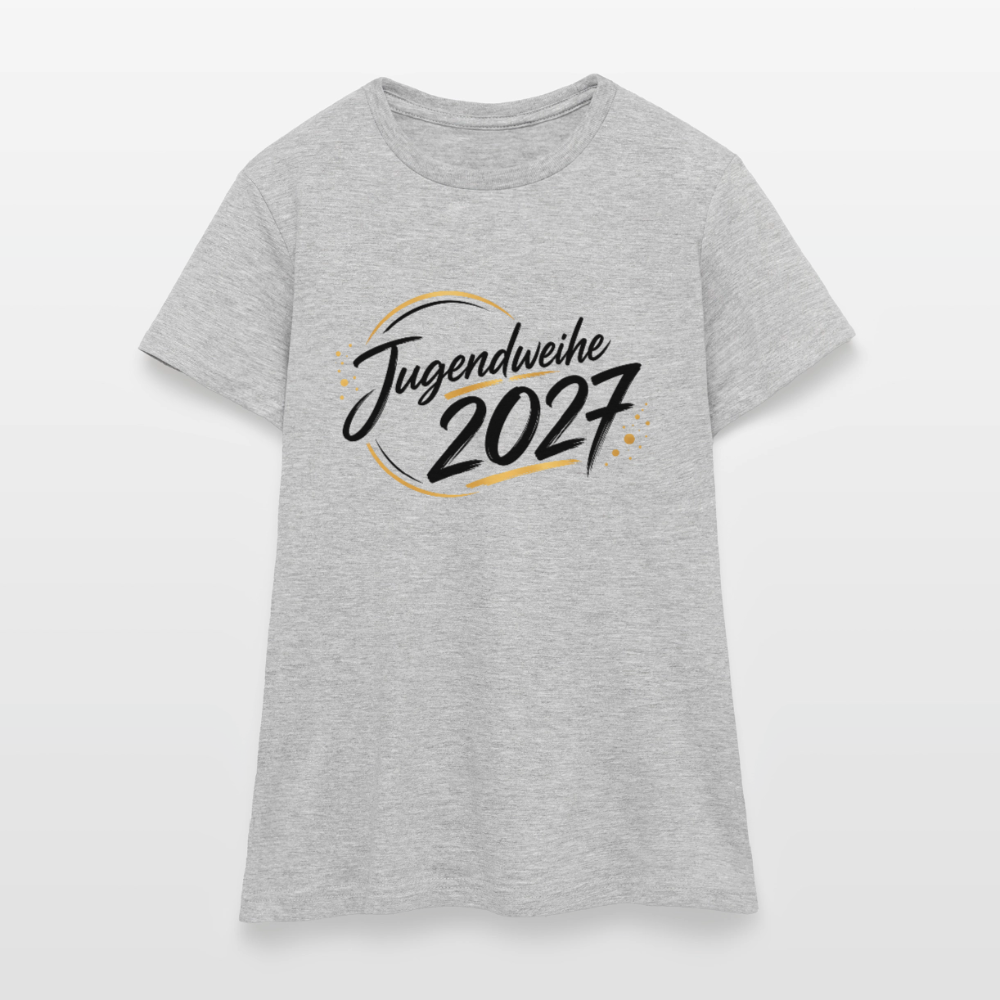 Frauen T-Shirt "Jahreslogo 2027" - Grau meliert