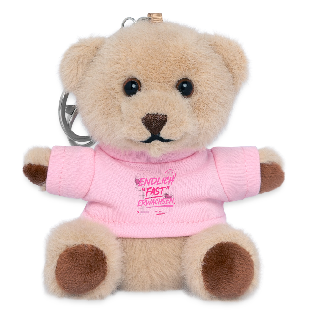 Teddy Schlüsselanhänger " fast Erwachsen pink" - Rosa