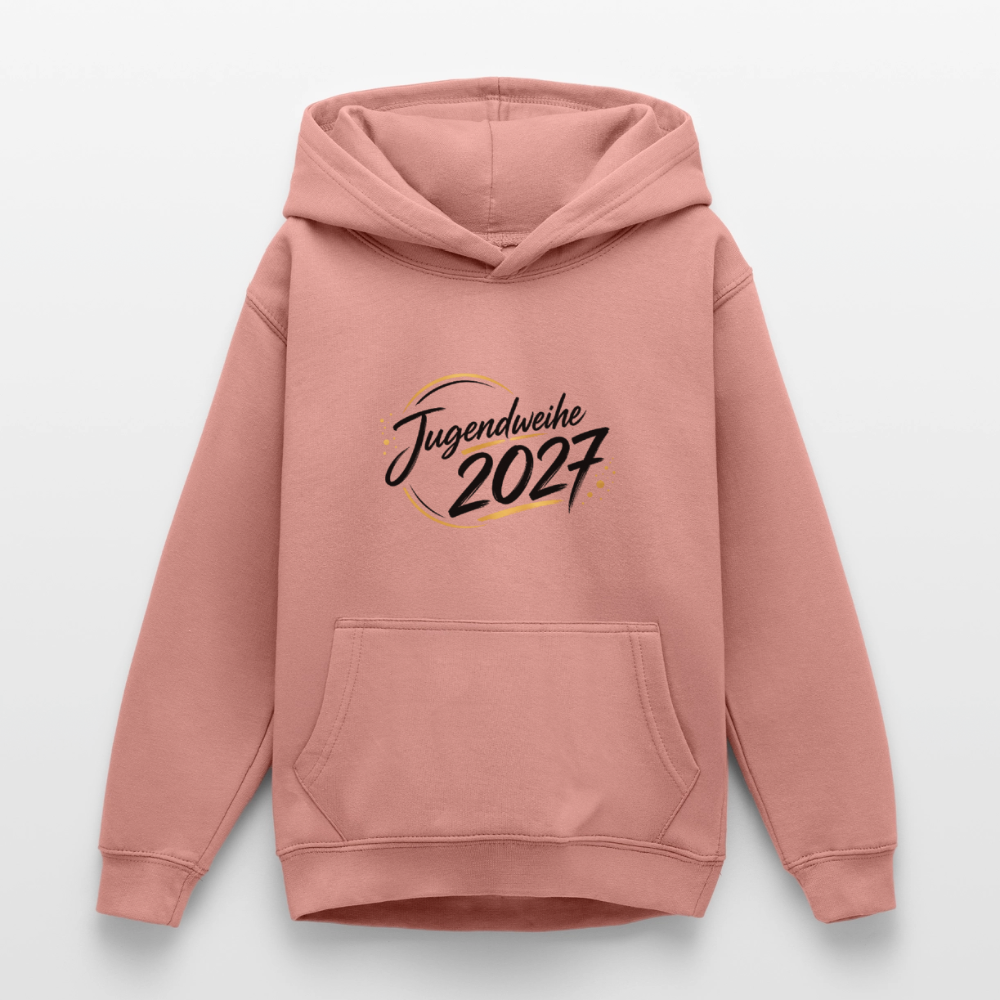 Teenager Hoodie "Jahreslogo 2027" - Altrosa