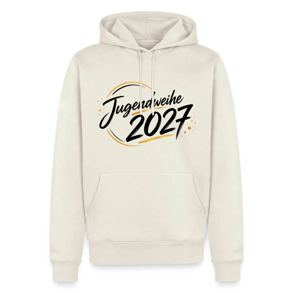 Männer Premium Hoodie "Jahreslogo 2027" - Naturweiß