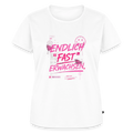 Frauen Premium T-Shirt nachhaltig "fast Erwachsen pink" - Weiß