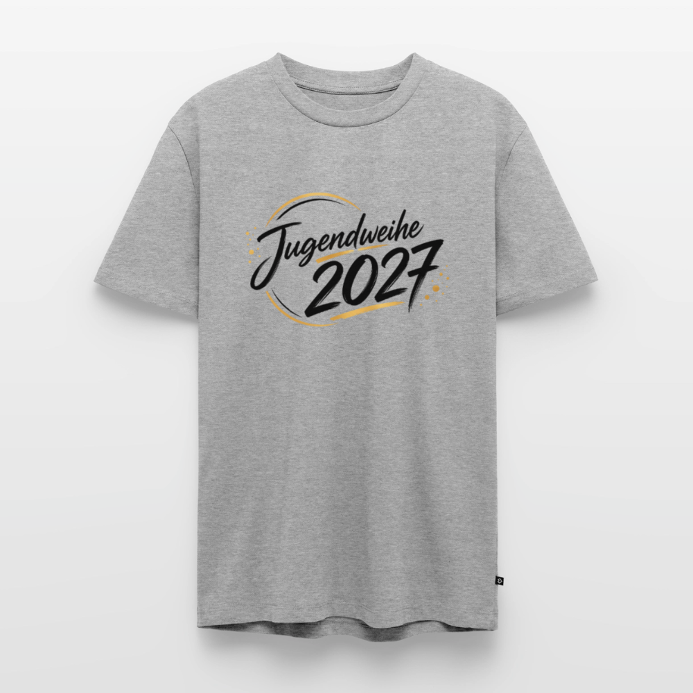 Männer Premium T-Shirt "Jahreslogo 2027" - Grau meliert