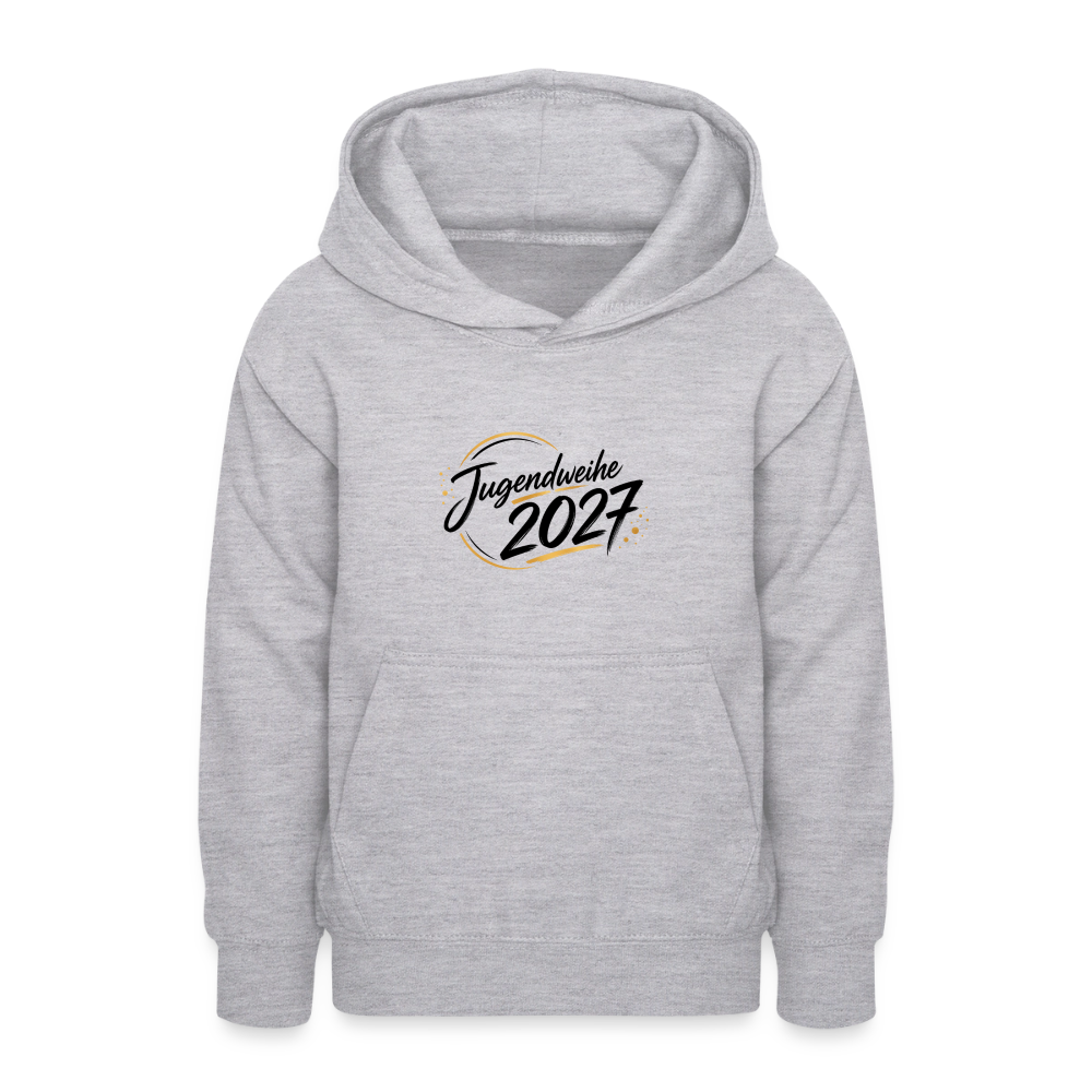 Teenager Hoodie "Jahreslogo 2027" - Hellgrau meliert