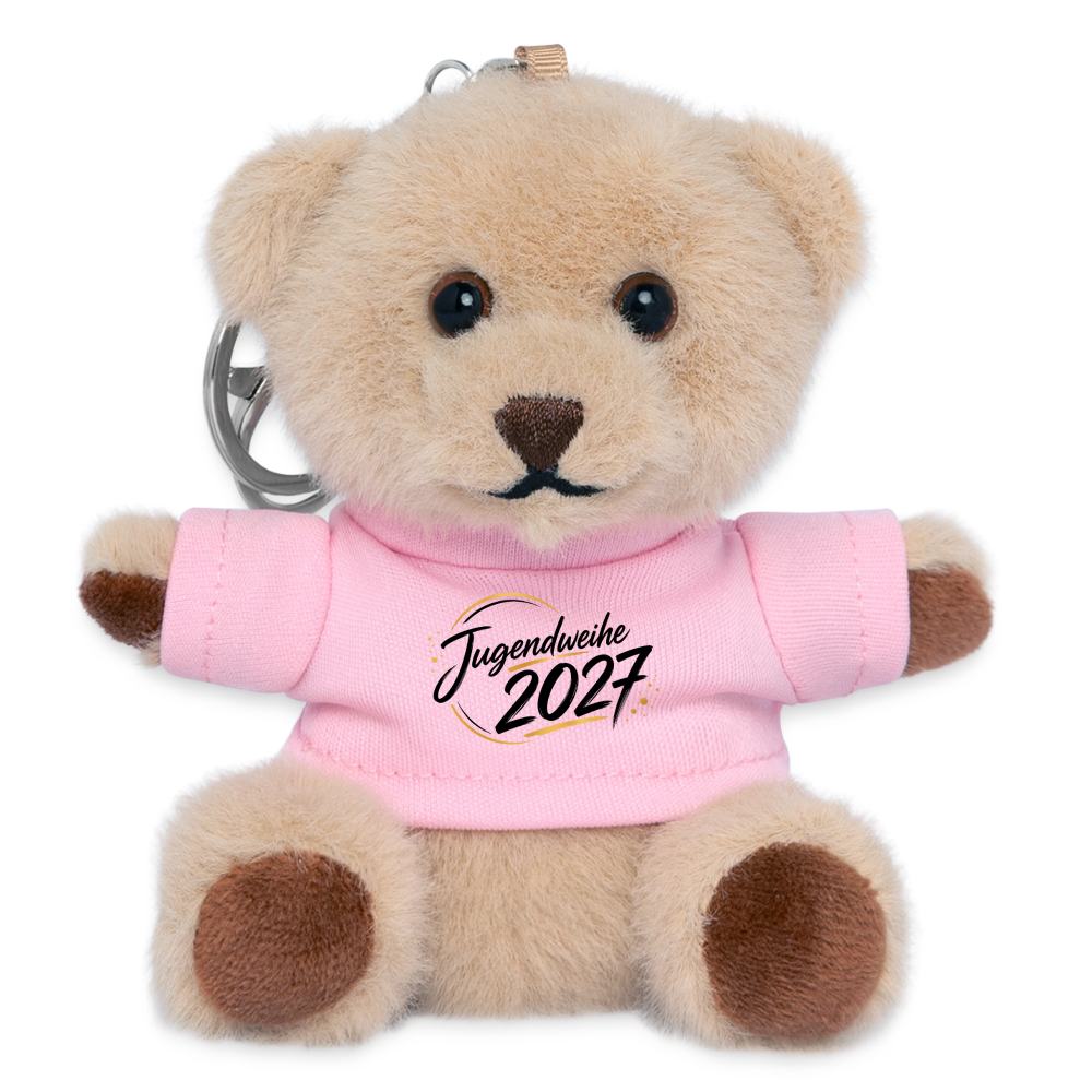 Teddy Schlüsselanhänger " Jahreslogo 2027" - Rosa