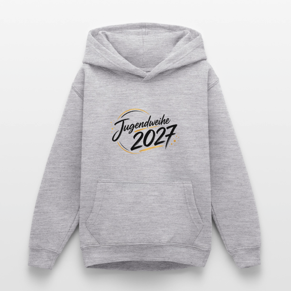 Teenager Hoodie "Jahreslogo 2027" - Hellgrau meliert