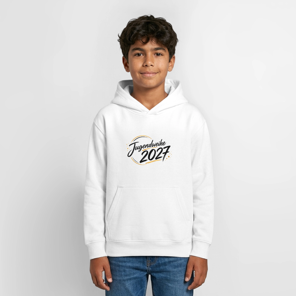 Teenager Hoodie "Jahreslogo 2027" - Weiß