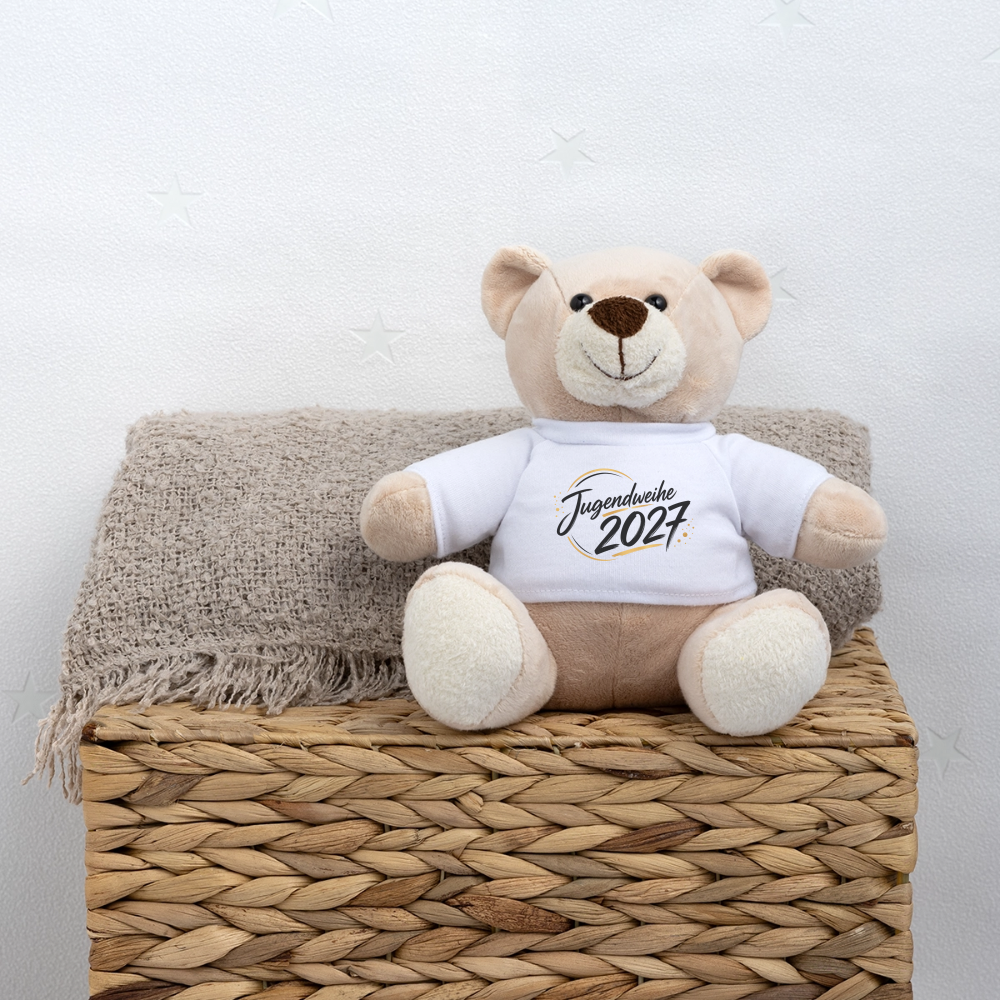 Teddy mit Jahreslogo 2027 - Weiß