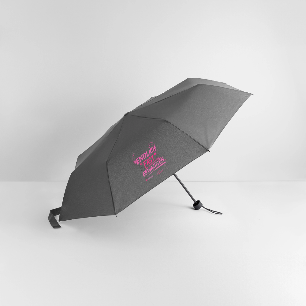 Regenschirm (klein) "fast Erwachsen pink"" - Grau