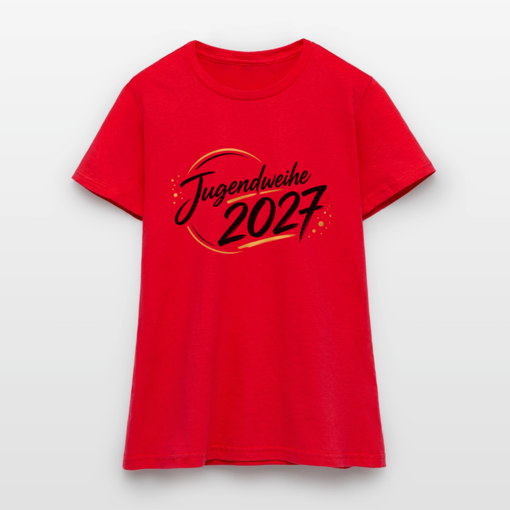 Frauen T-Shirt "Jahreslogo 2027" - Rot