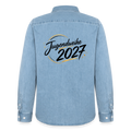 Männer Jeanshemd Organic von Stanley/Stella "Jahreslogo 2027" - verwaschenes Hellblau