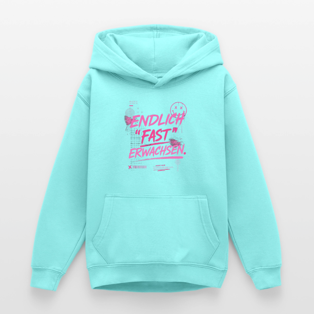 Teenager Hoodie "fast Erwachsen pink"" - Pfefferminze