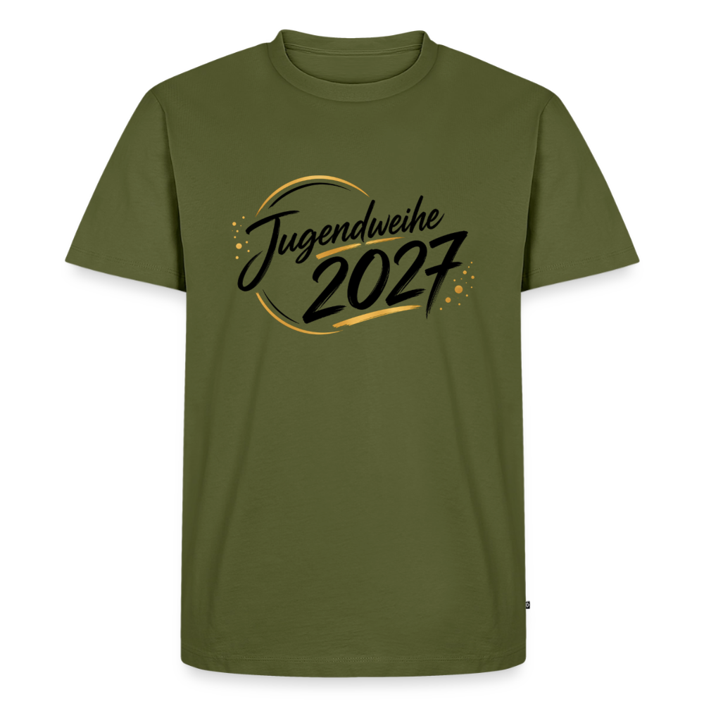 Männer Premium T-Shirt "Jahreslogo 2027" - Khaki