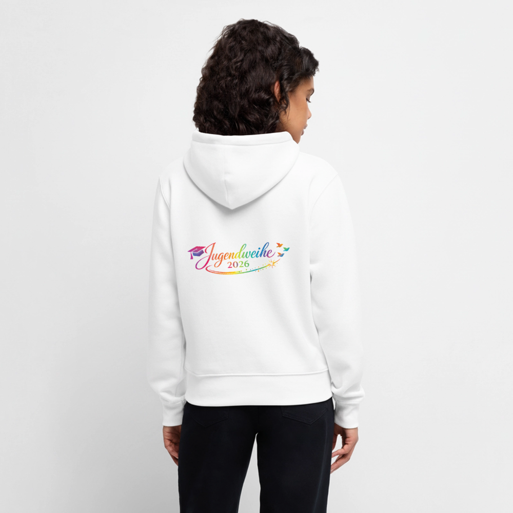 Frauen Premium Hoodie "Jahreslogo 2026" - Weiß