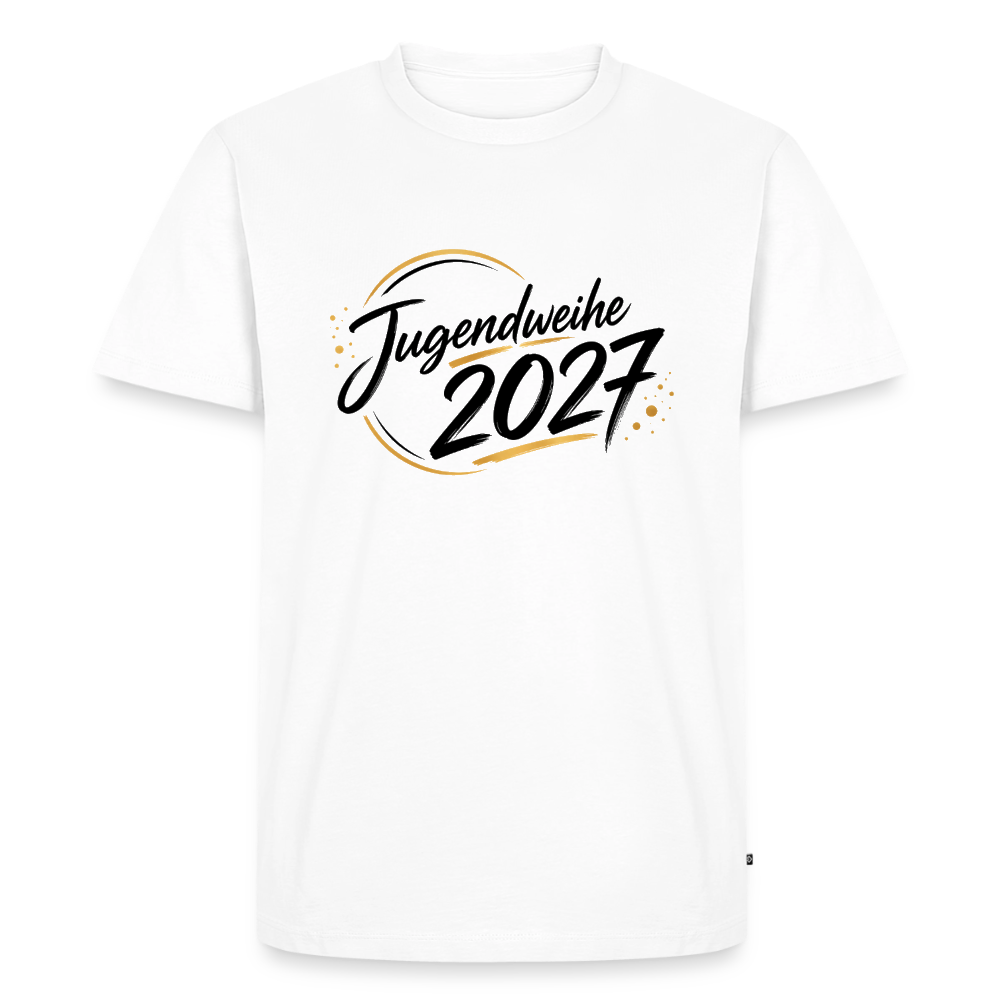 Männer Premium T-Shirt "Jahreslogo 2027" - Weiß