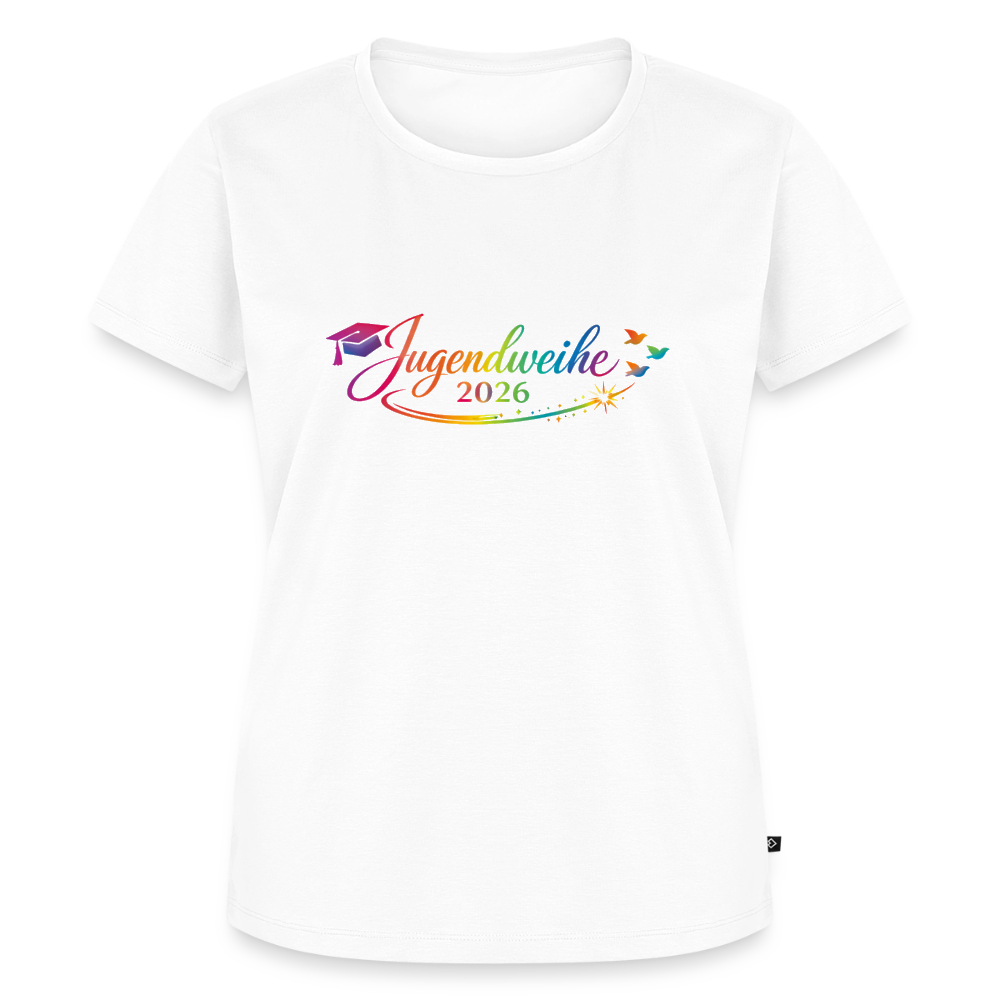 Frauen Premium T-Shirt nachhaltig "Jahreslogo 2026" - Weiß
