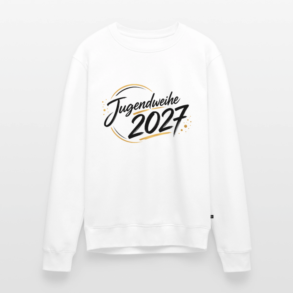 Männer Premium Pullover " Jahreslogo 2027" - Weiß